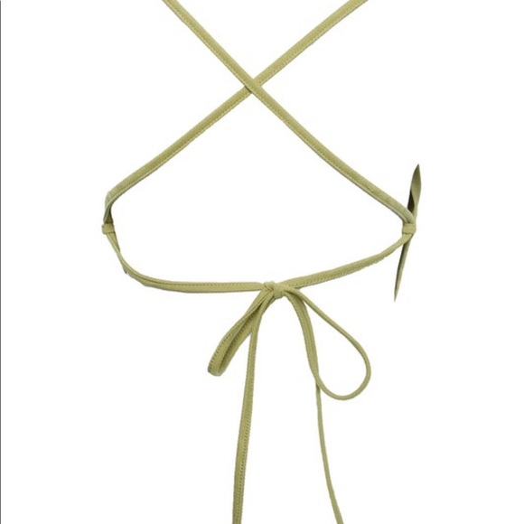 NWT  Mini Cord Scarf Crop Top - Picture 7 of 7